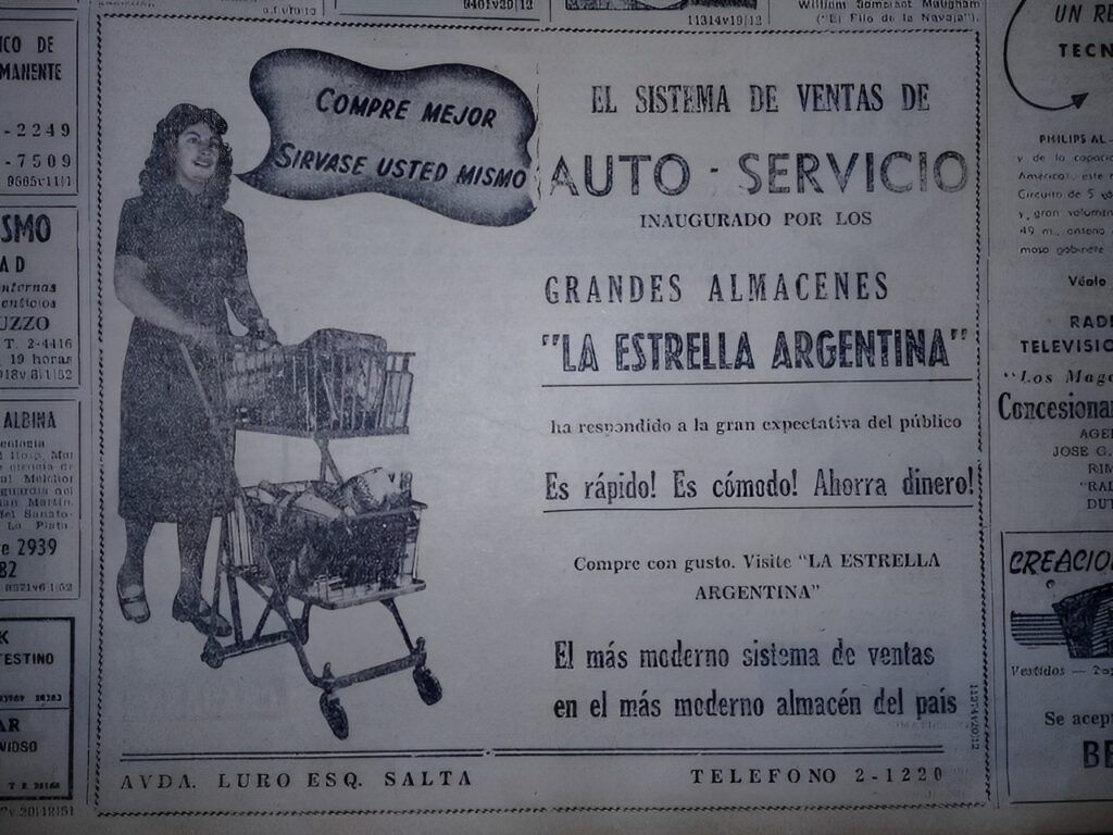 Una de las publicidades del “auto-servicio” en los diarios de Mar del Plata. (Gentileza La Capital)