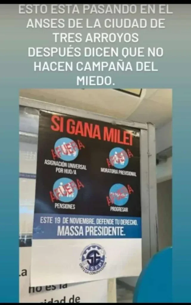 Los carteles que denunciaron desde LLA.