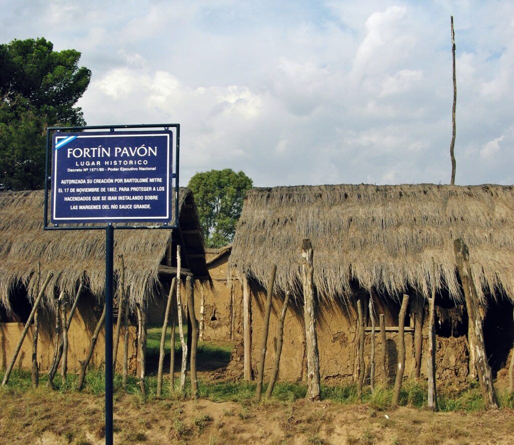 La recreación del Fortín Pavón en Saldungaray. (DIB)
