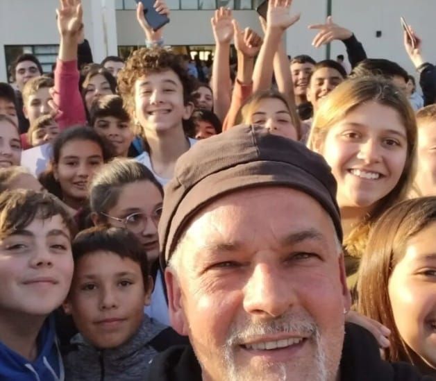 De visita, Roberto Baggio en Rivera en 2022. - Diario de Rivera -