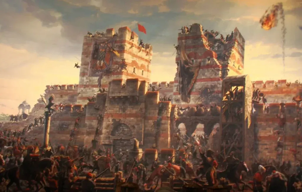 El sitio de Constantinopla en el arte.