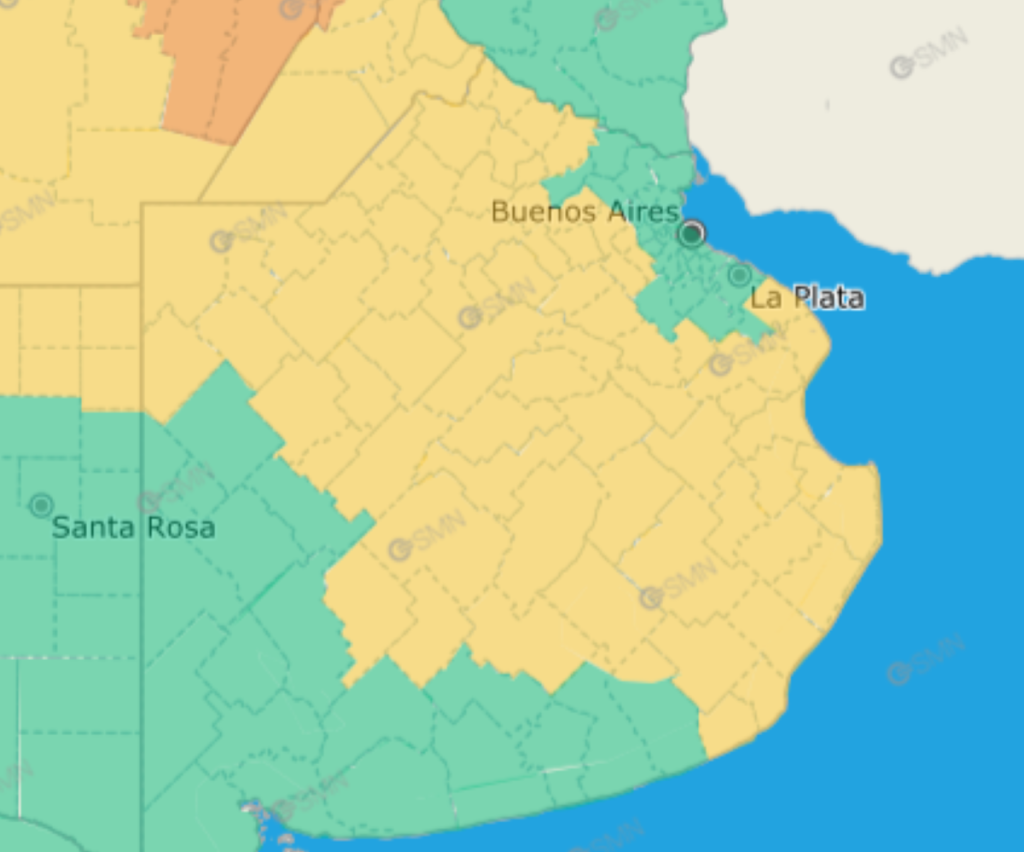 Alerta meteorol&oacute;gica para este jueves.