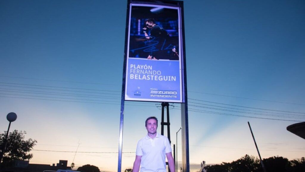 Fernando Belasteguín, homenajeado en Pehuajó. - Municipalidad de Pehuajó -