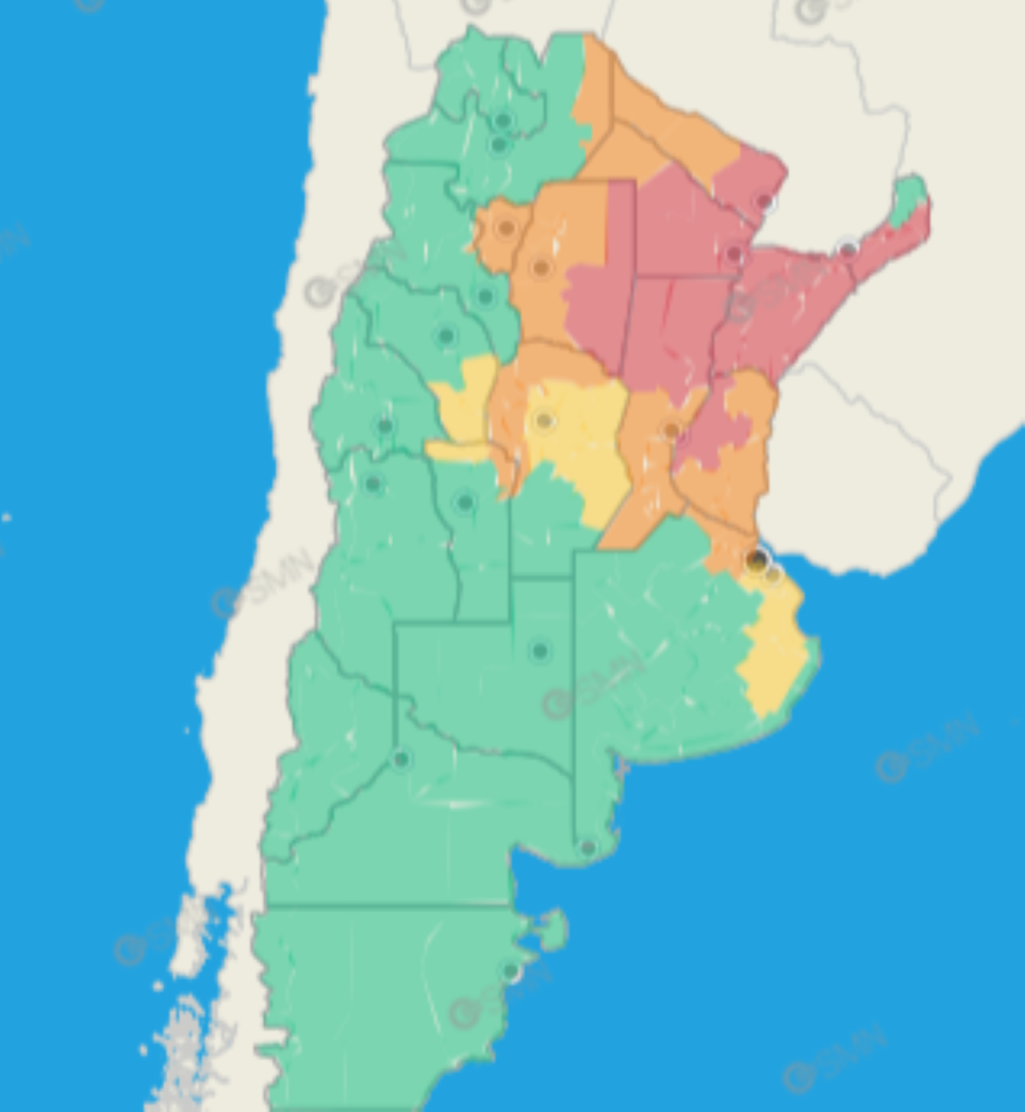 Sigue el calor extremo en gran parte del país.