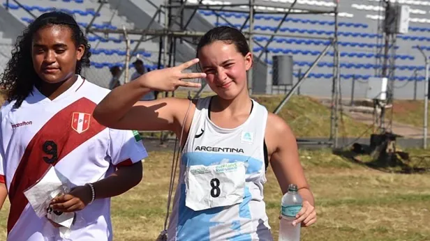 Juana Marino, en el Sudamericano Escolar U14, en diciembre de 2022. – Instagram –