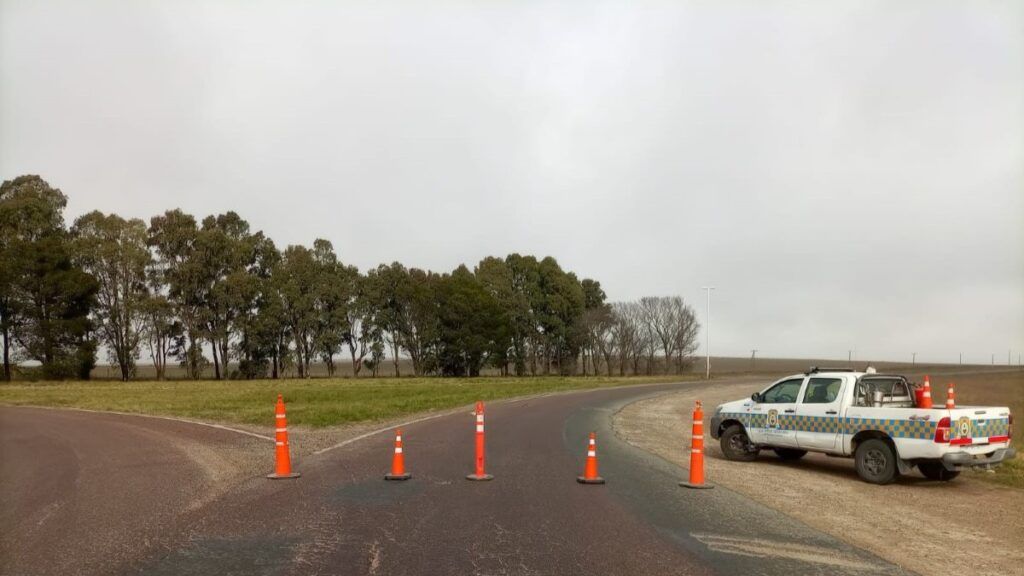 Cortes de ruta por nieve y aguanieve. - Municipalidad de Olavarría -