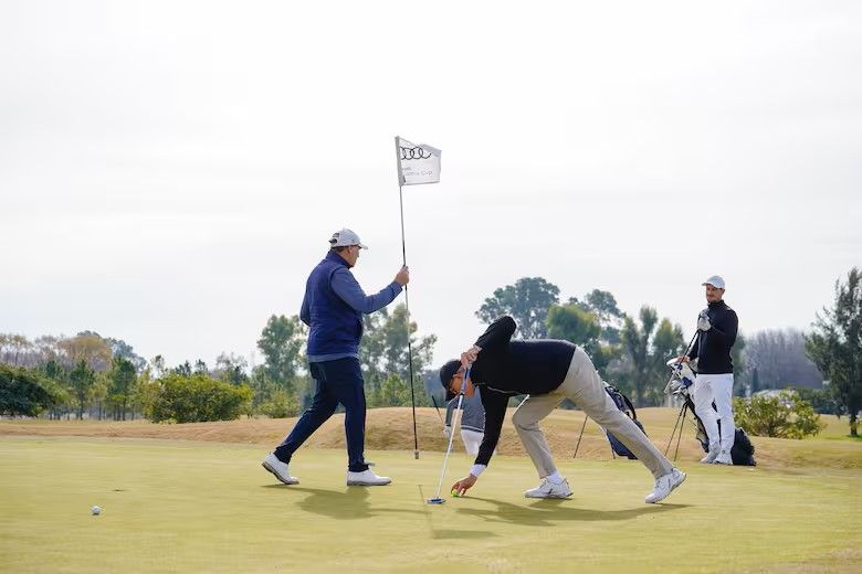 Un corazón al ritmo del golf.
