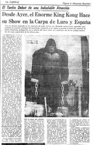 El debut de King Kong en “La Feliz”. (Gentileza Fernando Soto Roland)