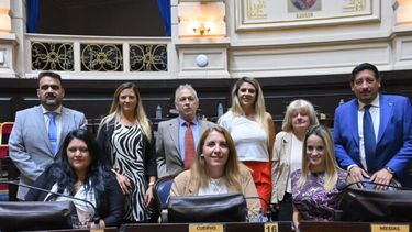 Los diputados bonaerenses del bloque Unión Renovación y Fe.