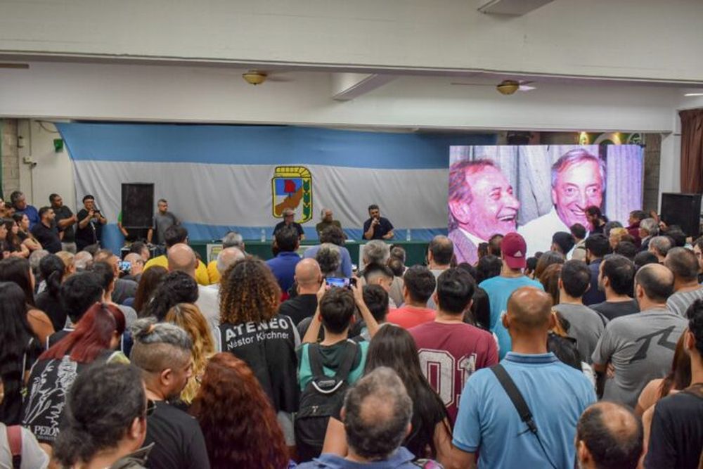 El acto en San Justo para homenajear a Alberto Balestrini. (Prensa)