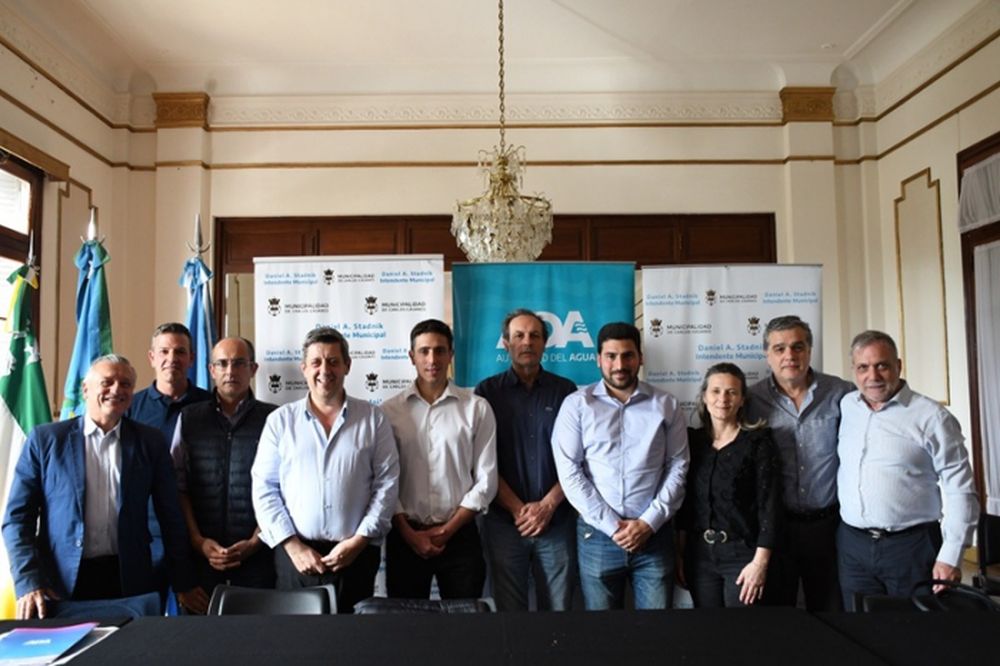Reuniones con los comités de cuenca hídrica del Río Salado en Carlos Casares.