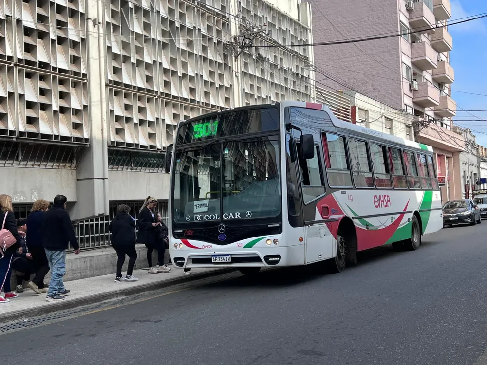 EVHSA, la empresa que brinda el servicio de transporte público de pasajeros en San Nicolás.&nbsp;