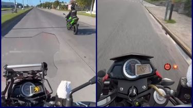 Capturas de los temerarios videos que porte el joven marplatense. (Instagram)