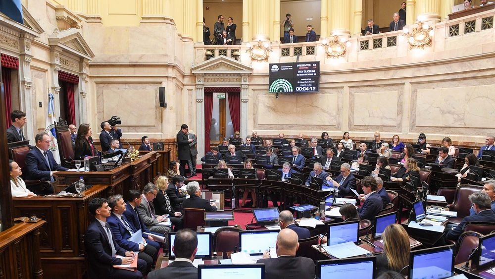 El senado, durante una sesión.&nbsp;