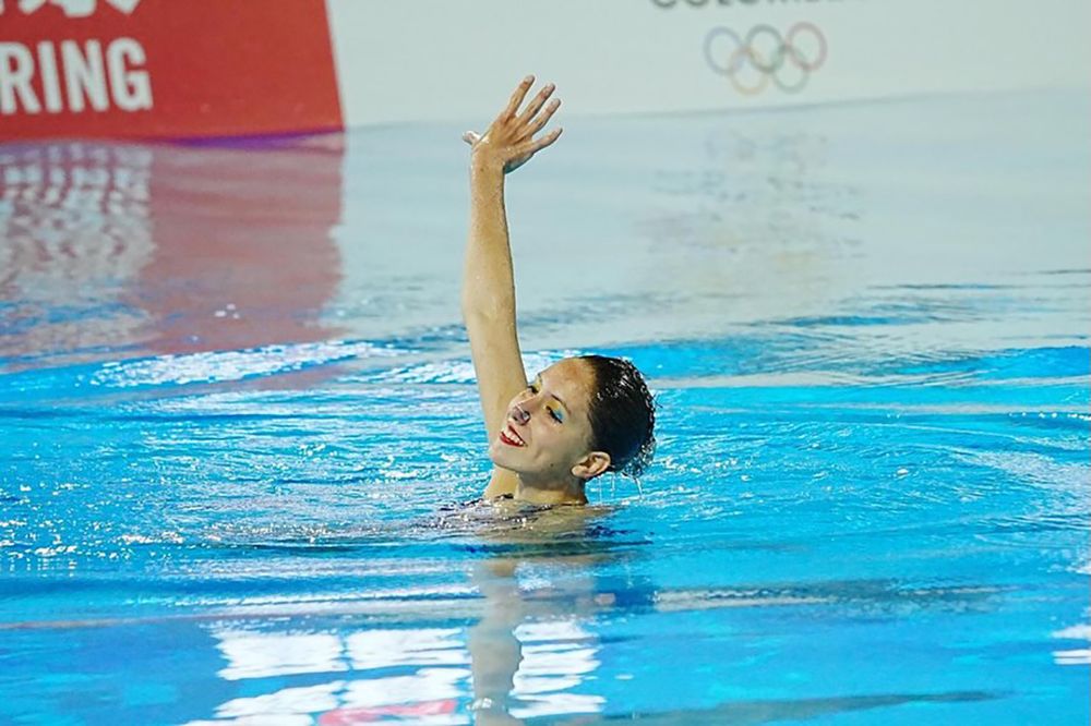 Tiziana Bonucci en acción, durante la Copa del Mundo de Medellín.