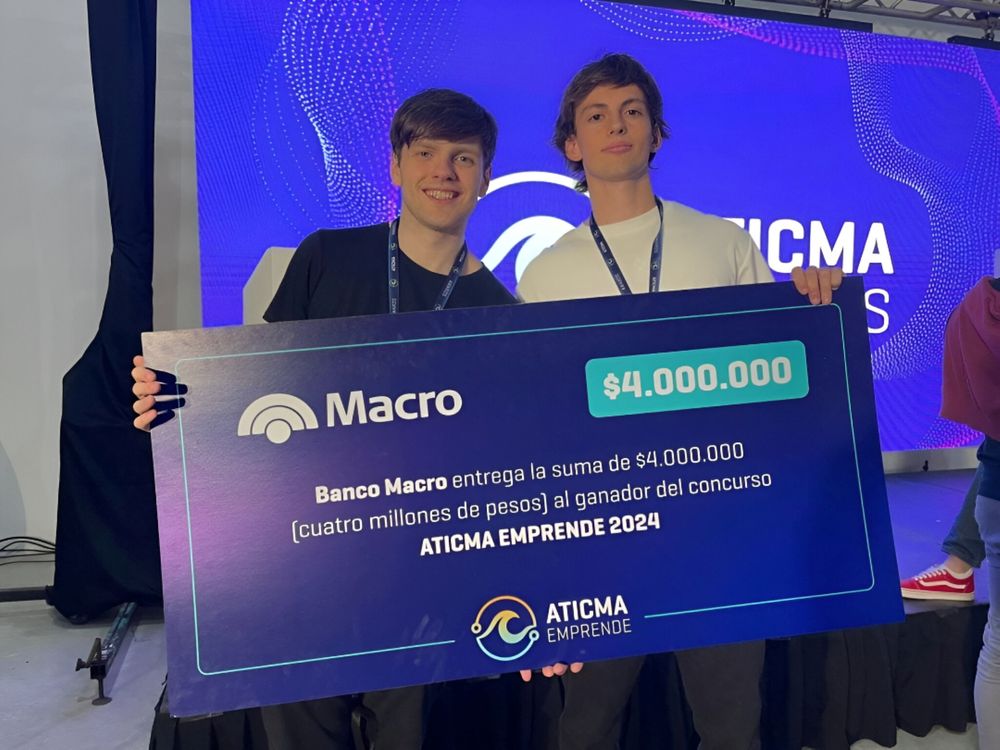 Ignacio Gorriti e Iñaki Valencia fueron ganadores del certamen&nbsp;ATICMA Awards 2024&nbsp;en la categoría emprendimiento innovador