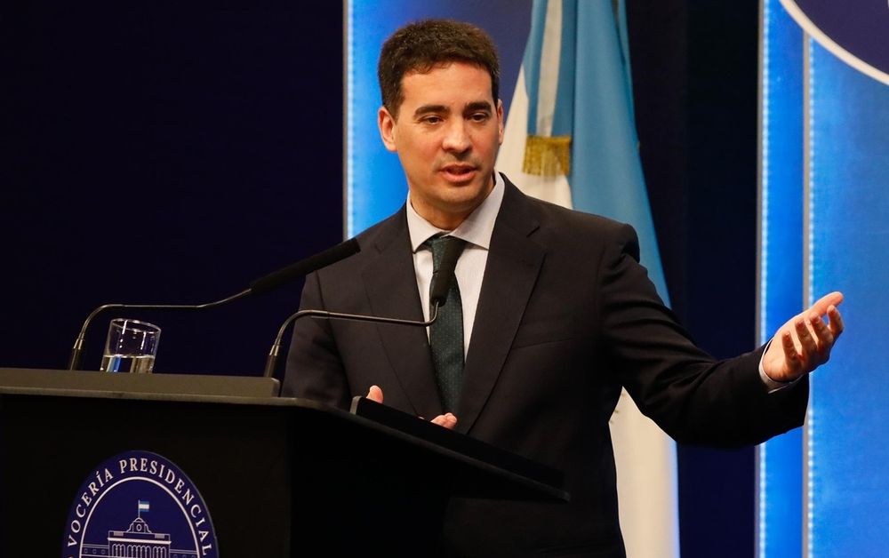 El vocero presidencial, Adrián Ravier.