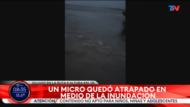 La situación en la Ruta Nacional 9 es dramática. (Captura de video)