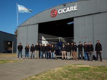 La fábrica de helicópteros Cicaré, de Saladillo. La fábrica de helicópteros Cicaré, de Saladillo.