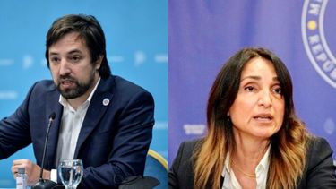 El ministro Kreplak y la vice nacional Loccisano.