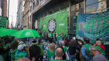Una protesta de trabajadores del Estado.&nbsp;