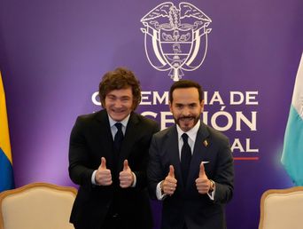 Milei y el flamante mandatario colombiano, Abelardo de la Espriella.