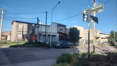 La intersección de las calles Piedra Buena y Brickman, el lugar del accidente en Bahía Blanca.
