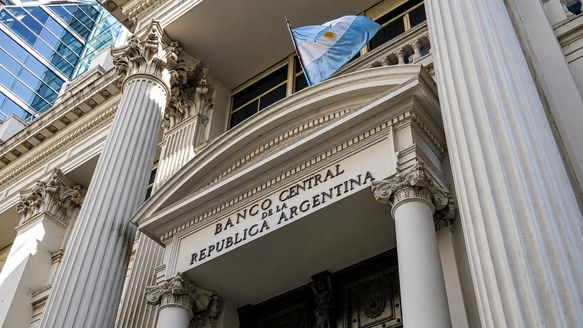 La entrada del Banco Central de la República Argentina.&nbsp;