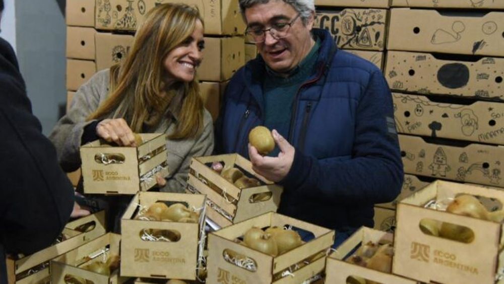 El Ministro de Desarrollo Agrario en la Fiesta del Kiwi en Miramar. (MDA)