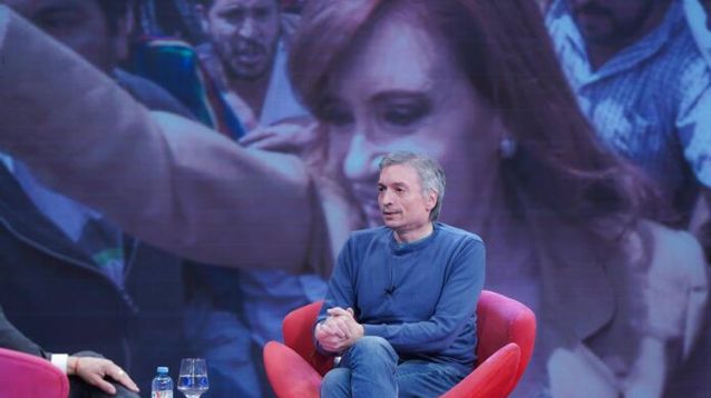 Máximo Kirchner en su primer entrevista en TV, en C5N. (Foto IP)