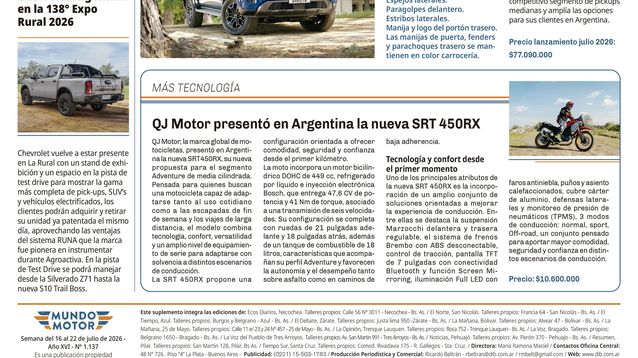Semana del 16 al 22 de julio de 2026