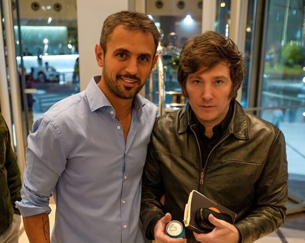 Martín Menem y Javier Milei.