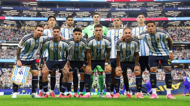 Los titulares de la selección argentina.&nbsp;