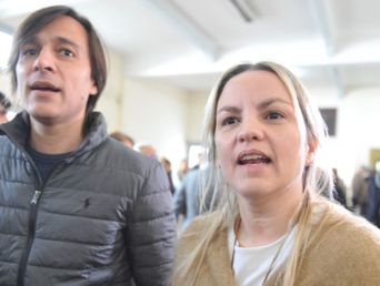 Carolina Píparo junto a Juan Ignacio Buzali, su exmarido. Carolina Píparo junto a Juan Ignacio Buzali, su exmarido.