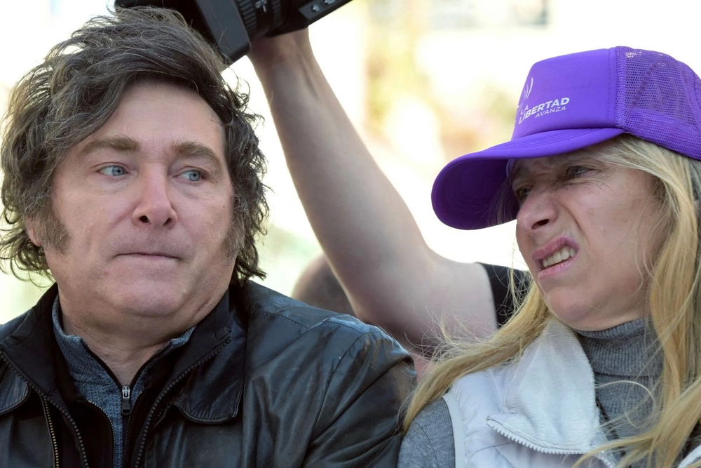 El presidente Javier MIlei y su hermana Karina.&nbsp;