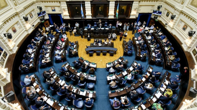 La Cámara de Diputados de la Legislatura bonaerense.