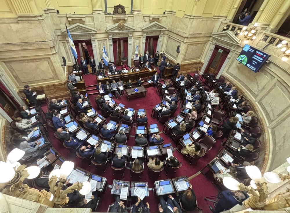 El recinto del Senado durante una sesión.&nbsp;