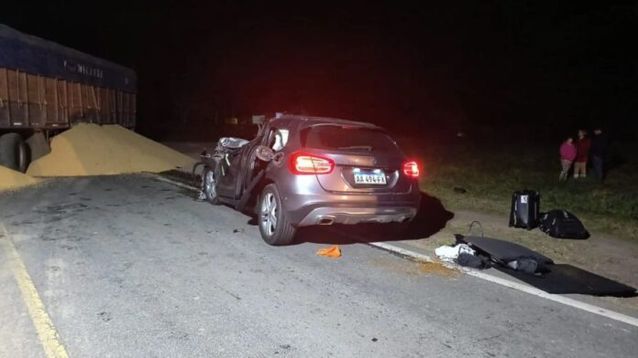 El vehículo siniestrado en la ruta 88 en el que viajaba el médico de Mar del Plata.