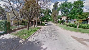 D. Aguado al 600 y Salvador María del Carril, el lugar del doble femicidio (Foto Street View)