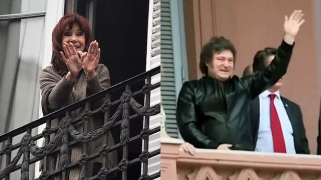 Cristina Fernández de Kirchner y Javier Milei.