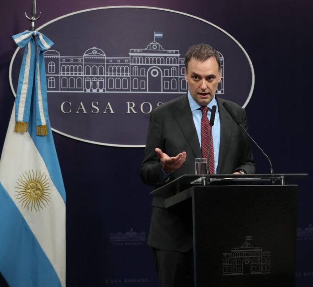 El vocero presidencial Manuel Adorni.