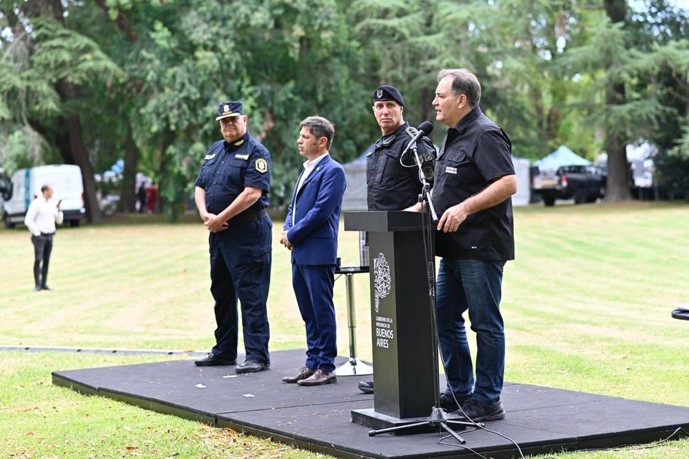 El Ministro de Seguridad, Javier Alonso, en le marco de la apertura del Congreso de Seguridad en la Escuela de Policía Juan Vucetich. (Ministerio de Seguridad)