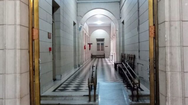 El expolicía es juzgado en Bahía Blanca.