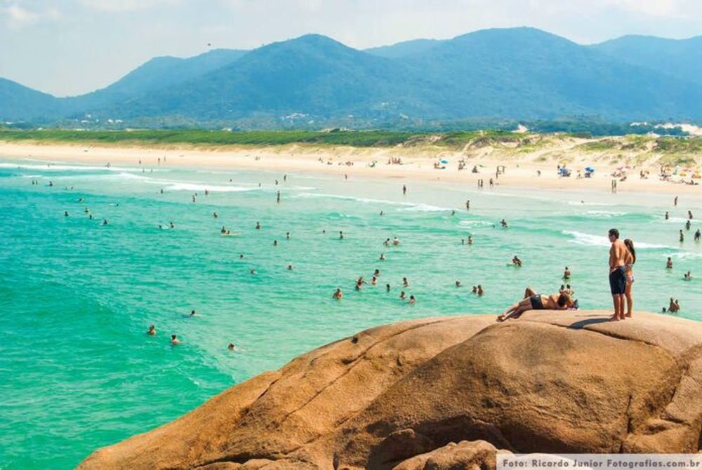 Una playa de Florianópolis.