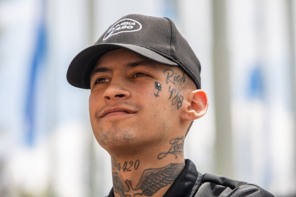 El cantante L-Gante.