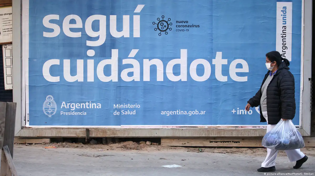 Un cartel en plena pandemia de Covid. (Archivo)