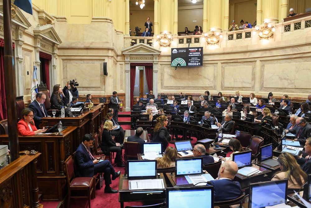 El oficialismo contaba con más de 45 votos para aprobar el Presupuesto en general en el Senado.