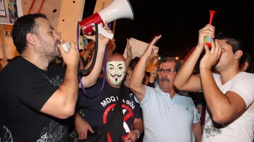 Carlos Pampillón fue señalado como líder de una banda neonazi,(Foto 0223)