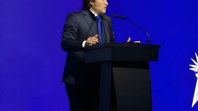 Javier Milei en la Fundación Faro. (X)