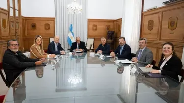 La reunón del Consejo de Mayo en la Casa Rosada. (Prensa Presidencia).